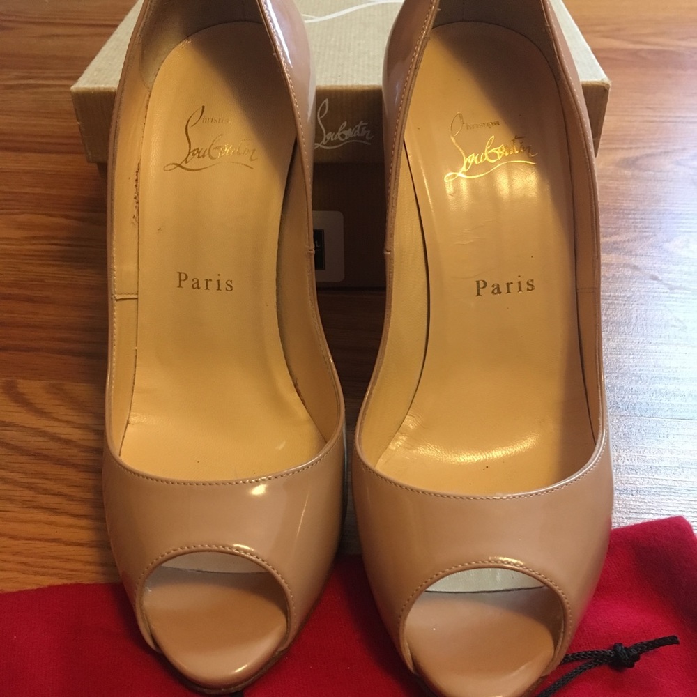 Christian Louboutin Maryl 120 Nude Patent